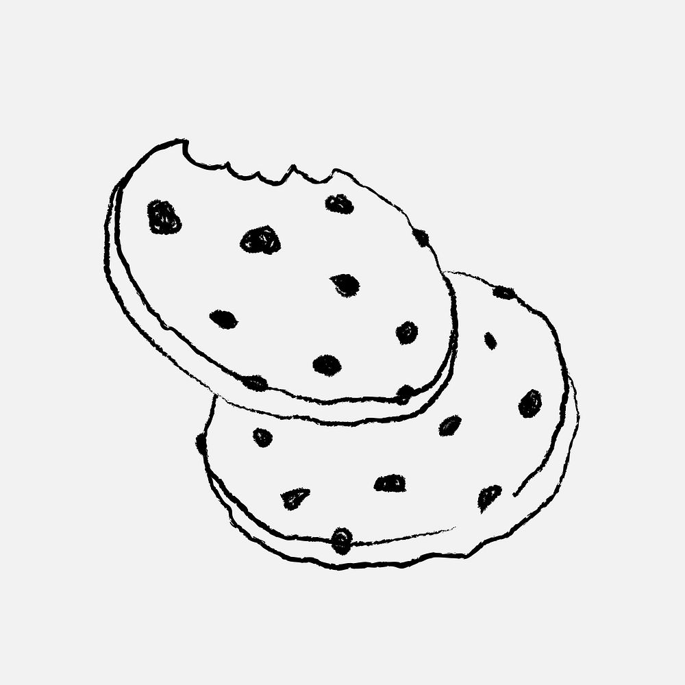 Cookie design element cute bakery vector illustration