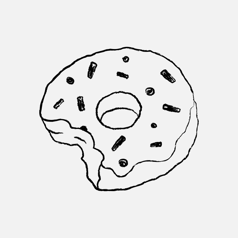 Donut cute bakery & cafe illustration doodle