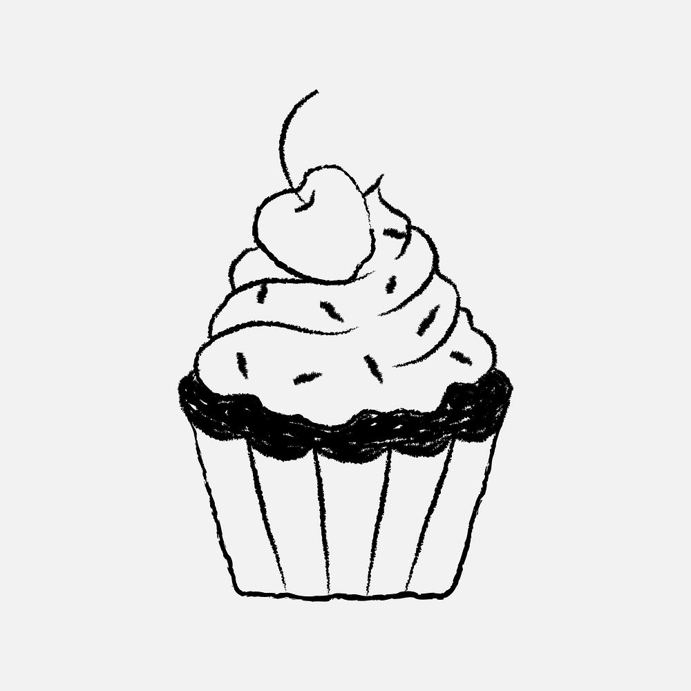 Cupcake cute design element bakery vector illustration