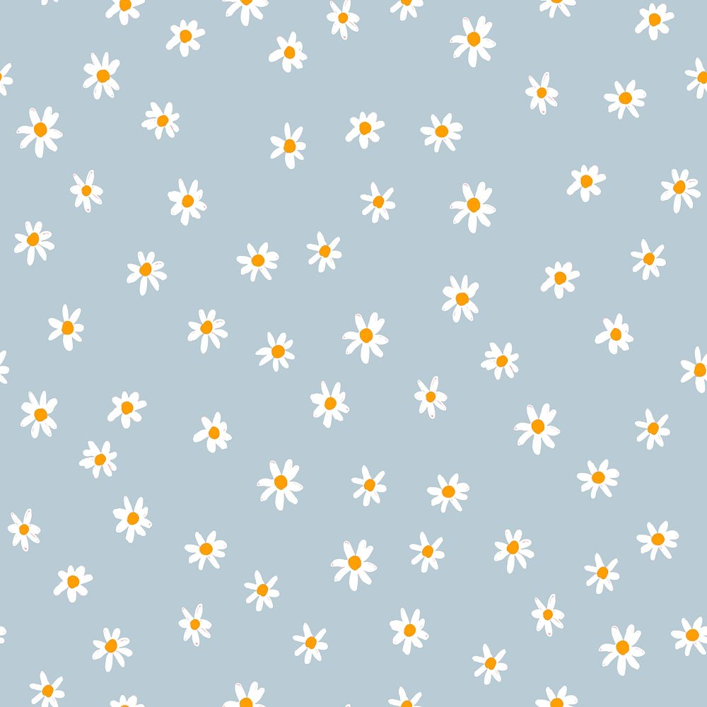 Cute flower seamless pattern background
