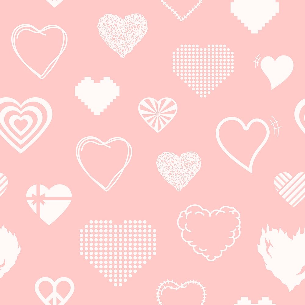 Heart pattern, cute background image