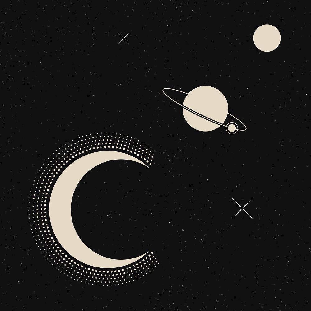 Solar system background, beige galaxy background flat design