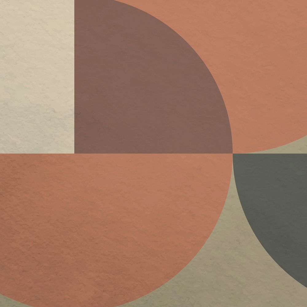 Bauhaus pattern background, brown earth tone