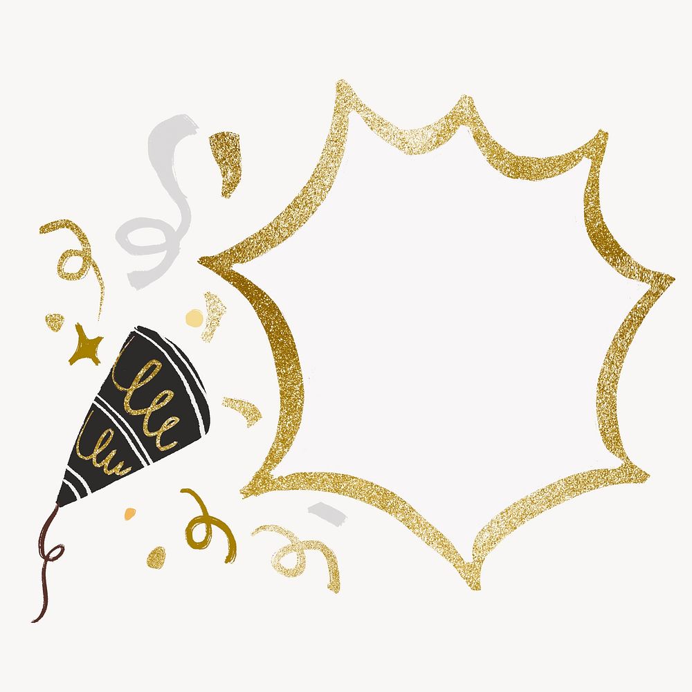 Party & anniversary badge illustration 