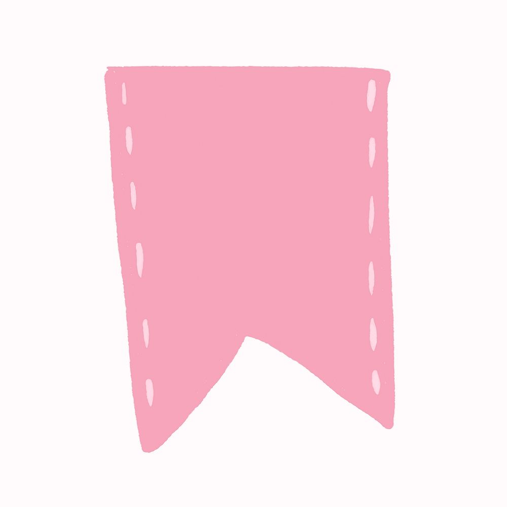 Label sticker vector, pink flat design