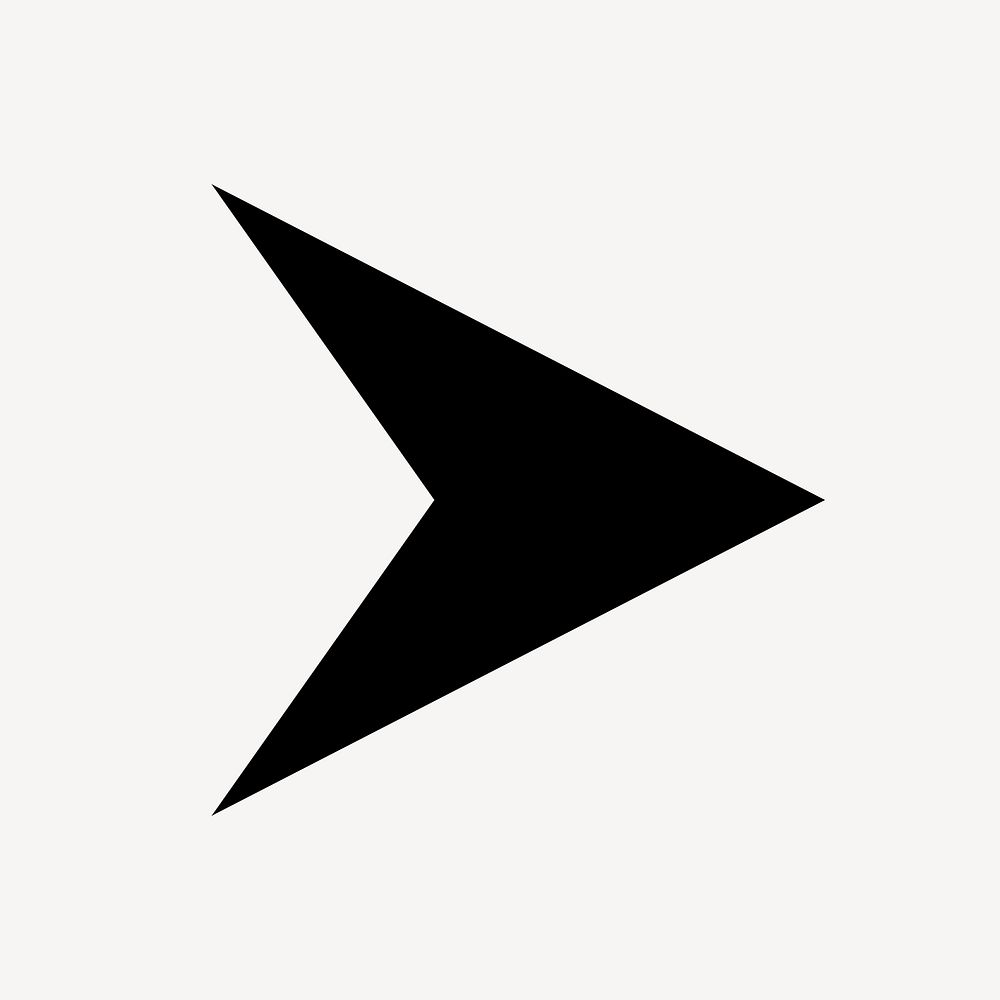 Double arrow icon, clipart, next symbol in black and white