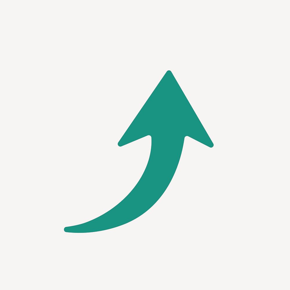 Dash arrow icon, green clipart, direction symbol