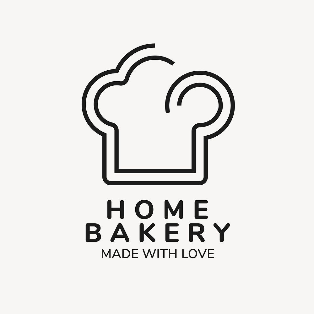Bakery logo, food business branding design