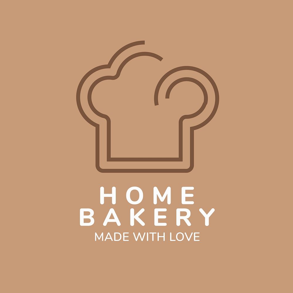 Bakery logo, food business branding design