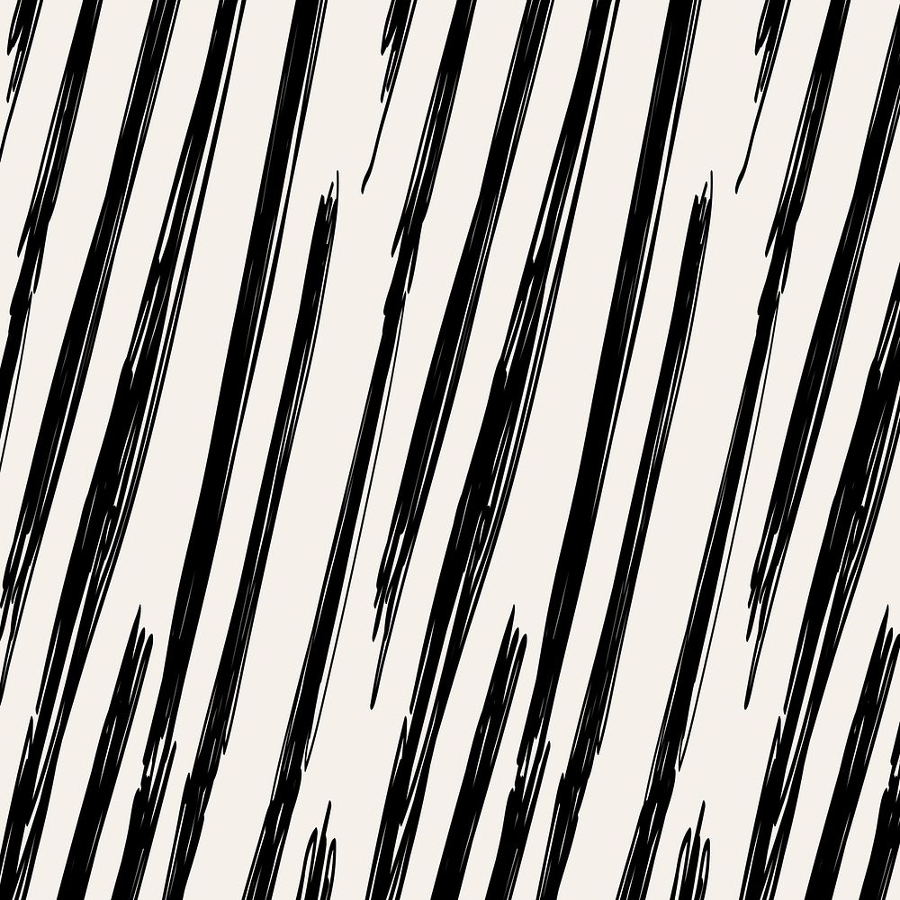 Brush pattern background black doodle, simple design