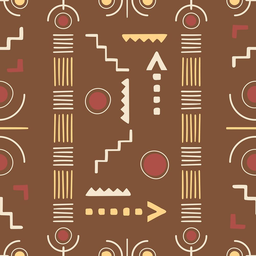 Ethnic seamless pattern background, geometric design