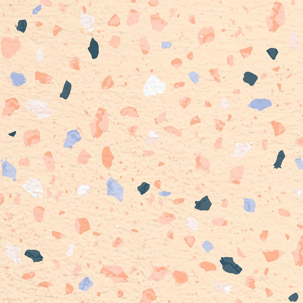 Aesthetic background, Terrazzo pattern, abstract pastel design vector