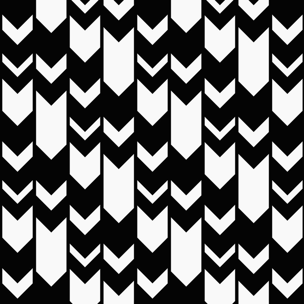Abstract background, black tribal pattern in simple design vector