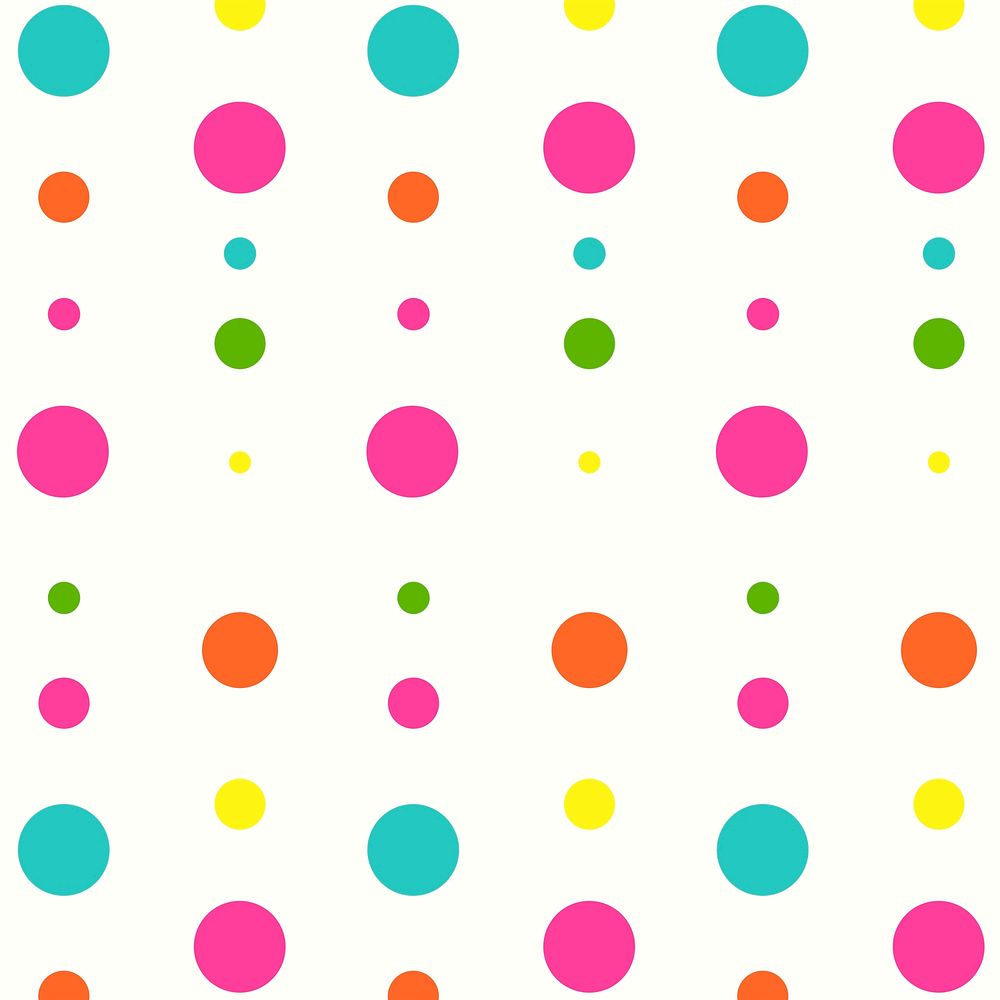 Colorful pattern background, cute polka dot in pink