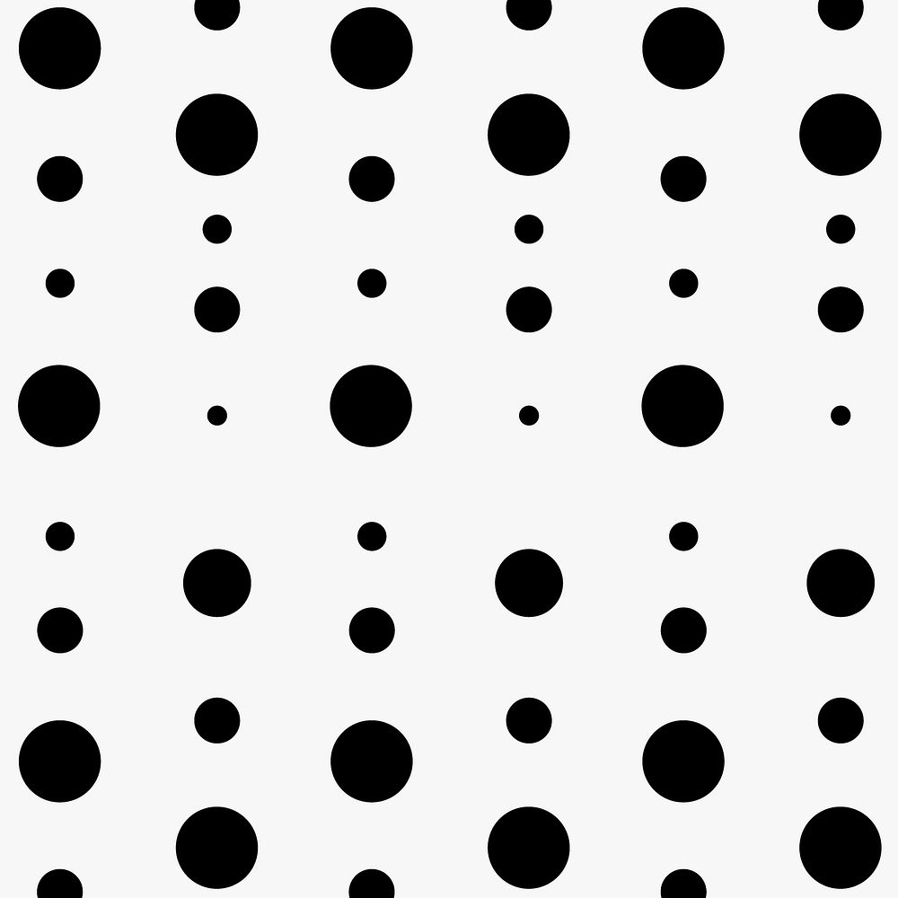 Abstract pattern background, polka dot in black and white 
