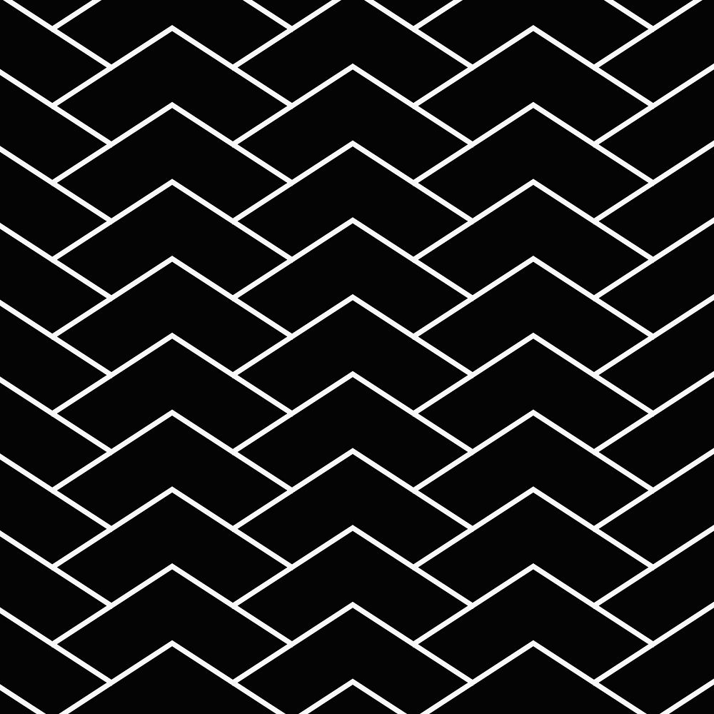 Simple pattern background, black zigzag abstract design vector