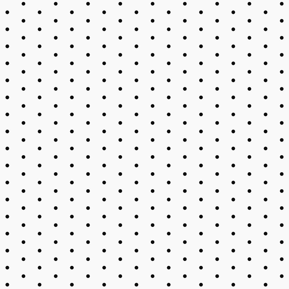 Cute pattern background, polka dot in black and white
