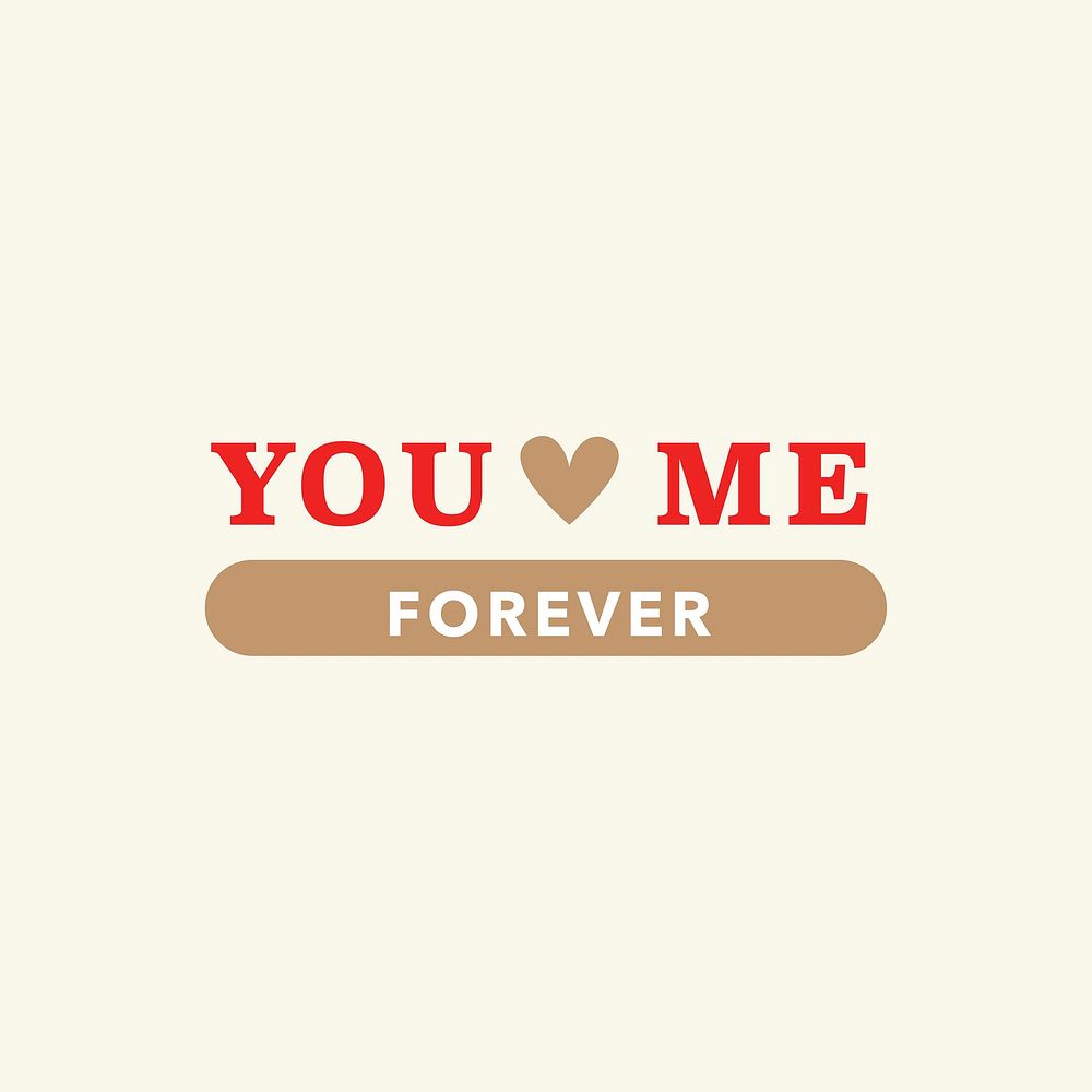 You Me Forever Valentine&rsquo;s day greeting post
