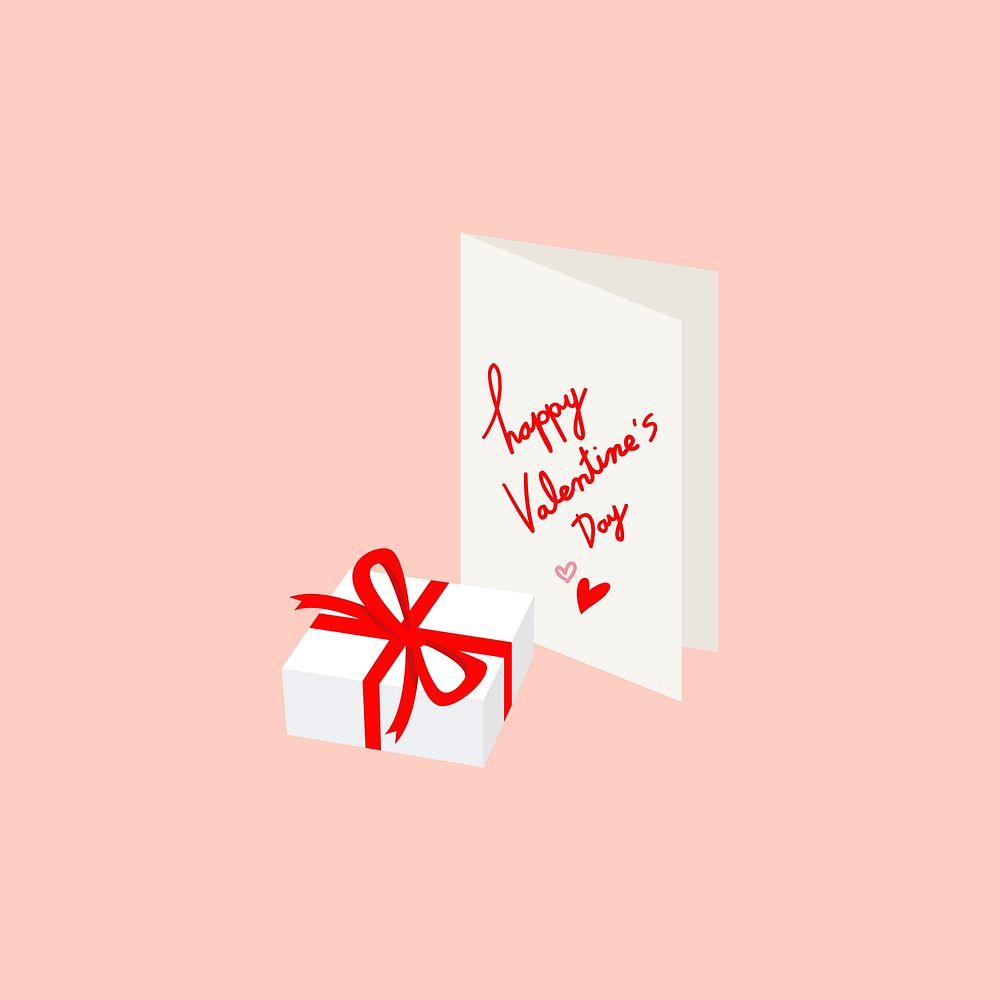 Happy Valentine&rsquo;s Day gift element graphic