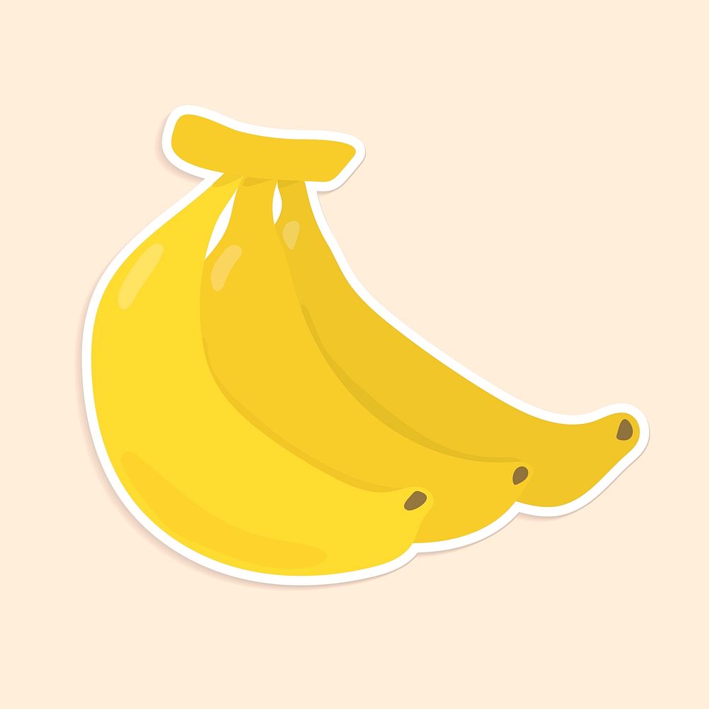 pastel clipart banana fruit sticker