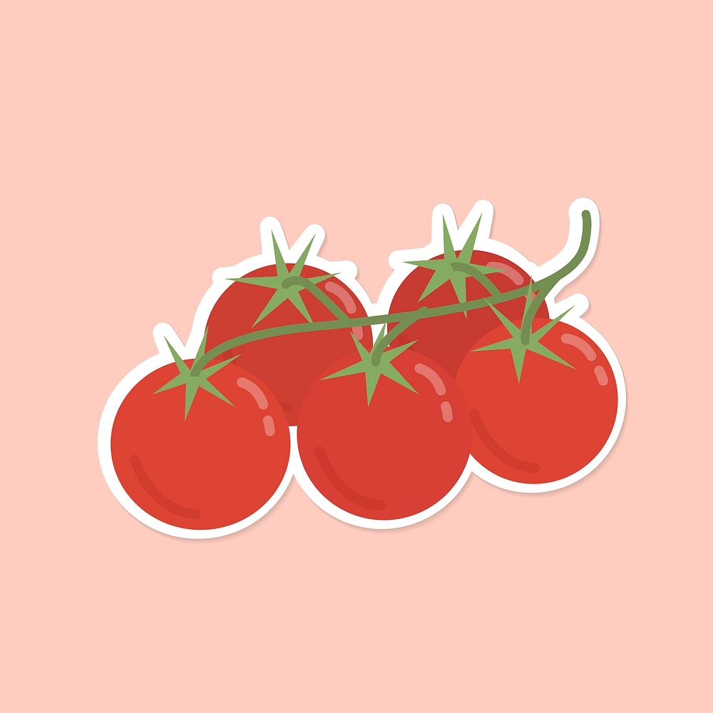 Clipart tomato vegetable cartoon sticker