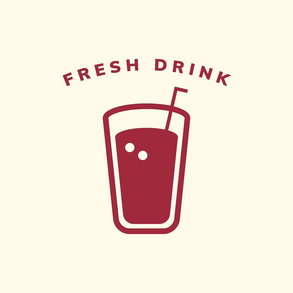 Food business logo template, branding design vector
