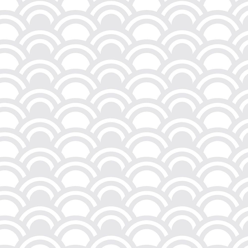Light gray seamless wave patterned background vector
