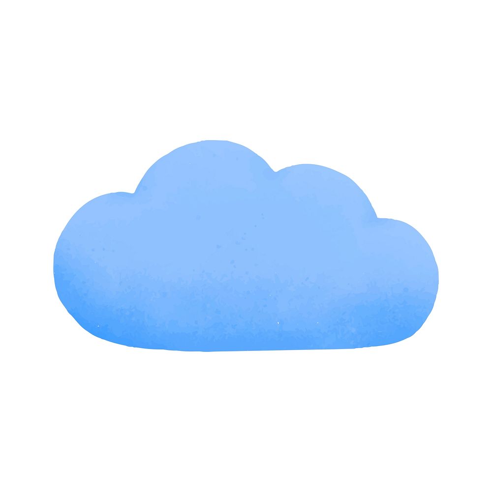 Blue cloud computing social ads template