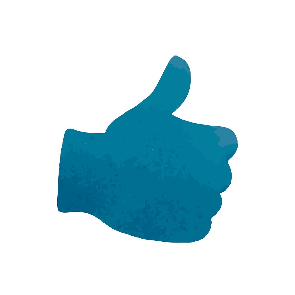 Thumbs up sign social ads template illustration