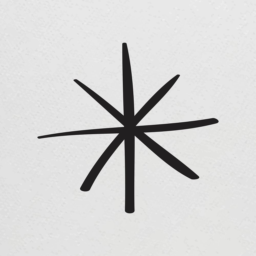 Doodle bohemian star symbol vector illustration