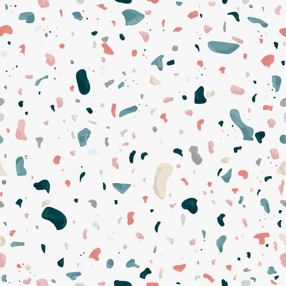 Colorful terrazzo abstract background seamless pattern