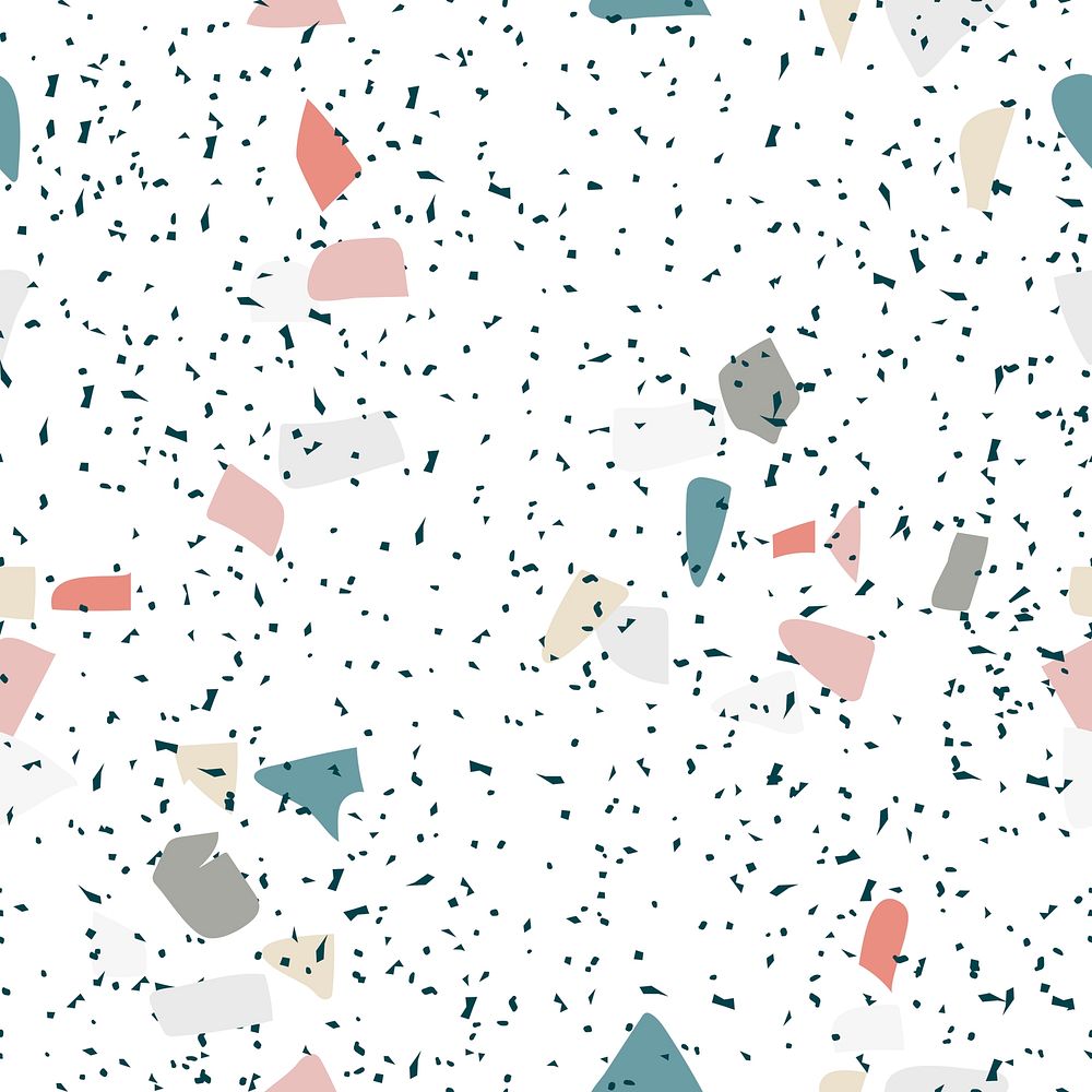 Terrazzo seamless pattern background in speckled colorful pattern