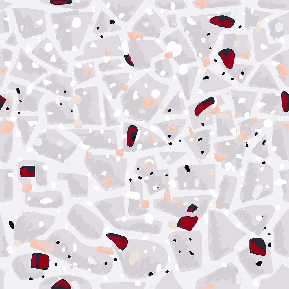 Terrazzo seamless pattern background in warm tone