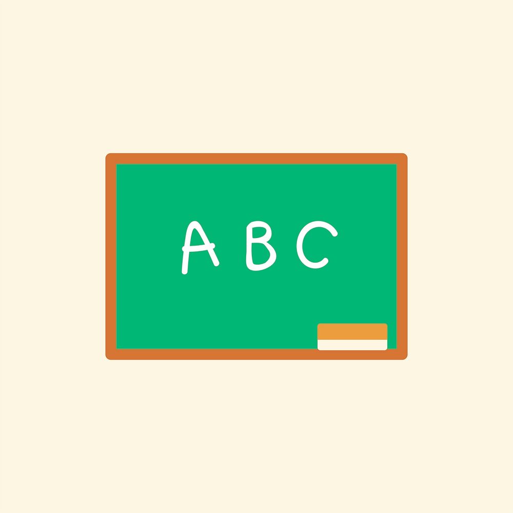 English class icon psd education flat graphic
