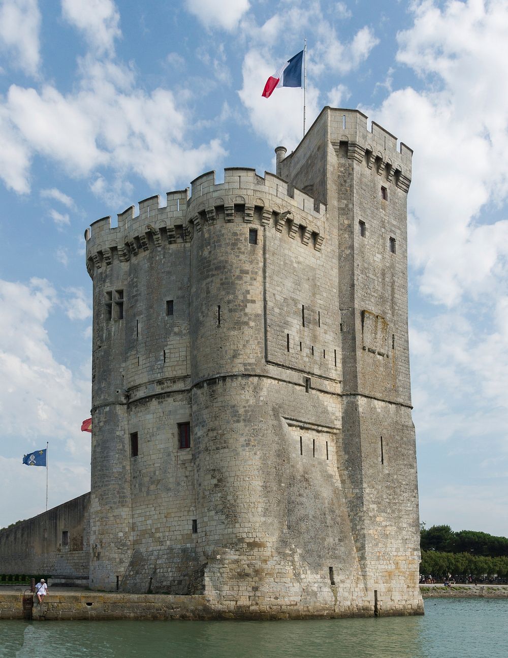 Tour Saint-Nicolas, old harbor of La Rochelle, Charente-Maritime, France. Original public domain image from Wikimedia Commons