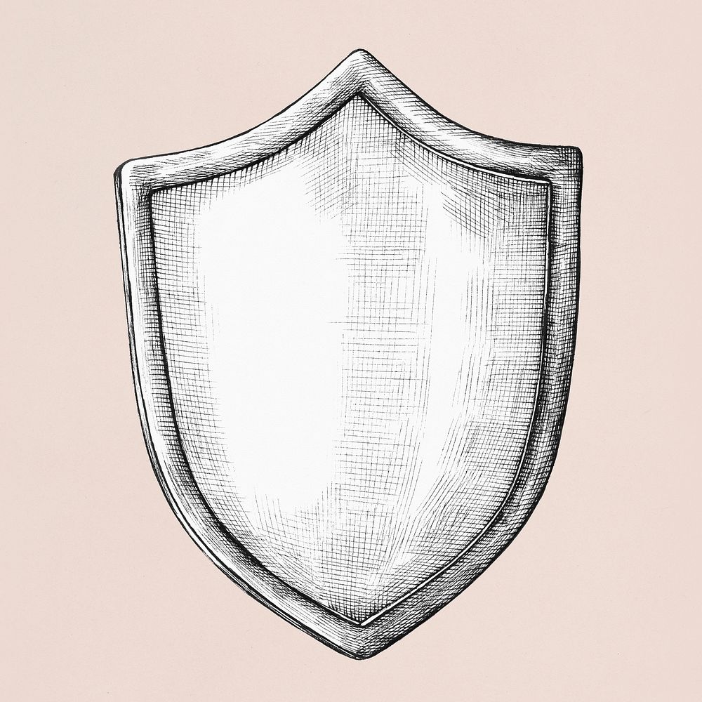 Retro shield safety and protection sticker