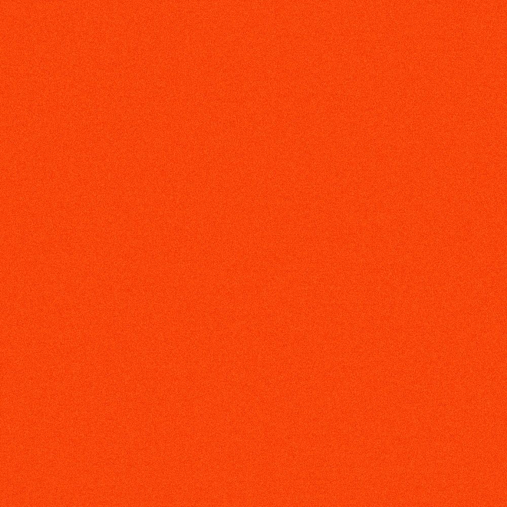 Bright orange background, plain design