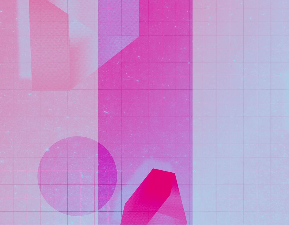 Geometric pink background, retro design 