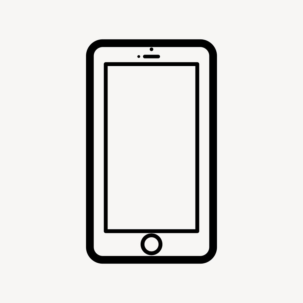 Smartphone icon design element vector