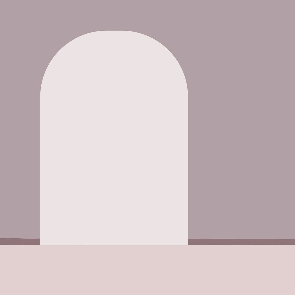 Aesthetic arch frame background, pastel design vector