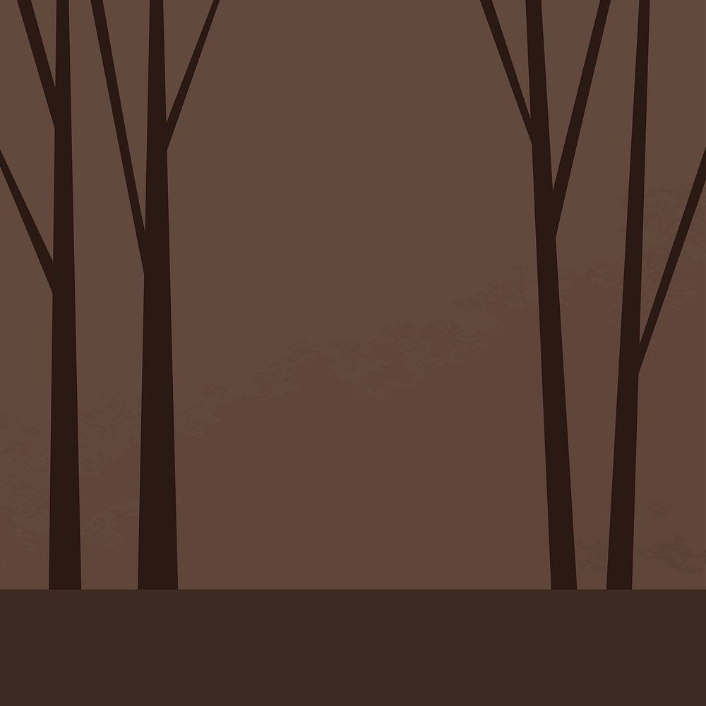 Dark forest Instagram post background, Halloween design