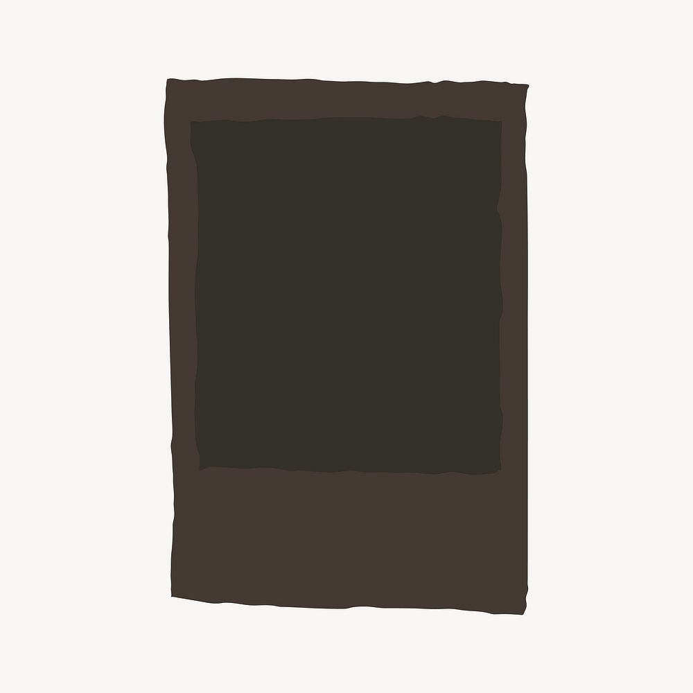 Dark brown frame vector
