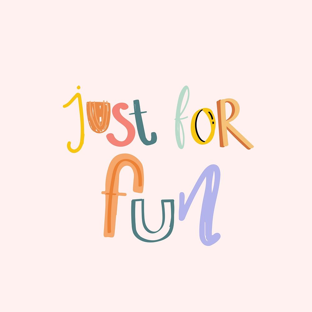 Just for fun psd doodle lettering