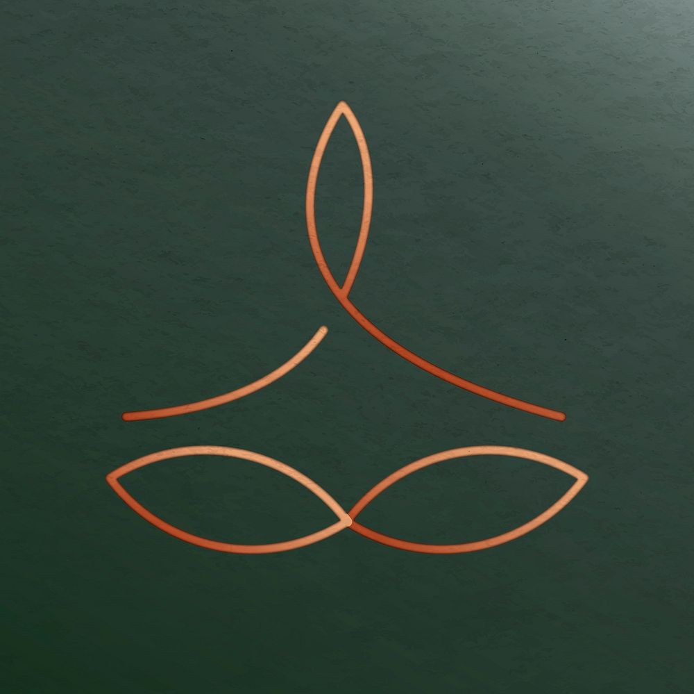 Luxury meditation logo for health and wellness