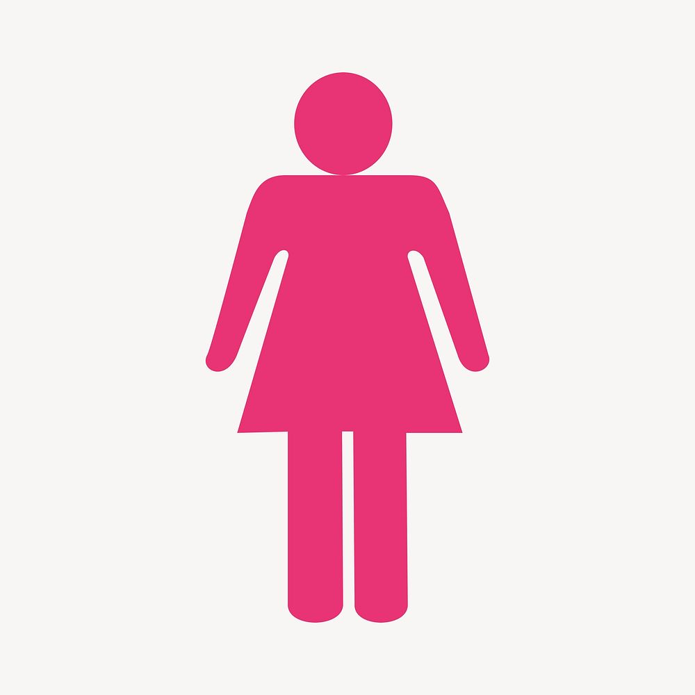 Woman symbol clipart illustration psd | Free PSD - rawpixel