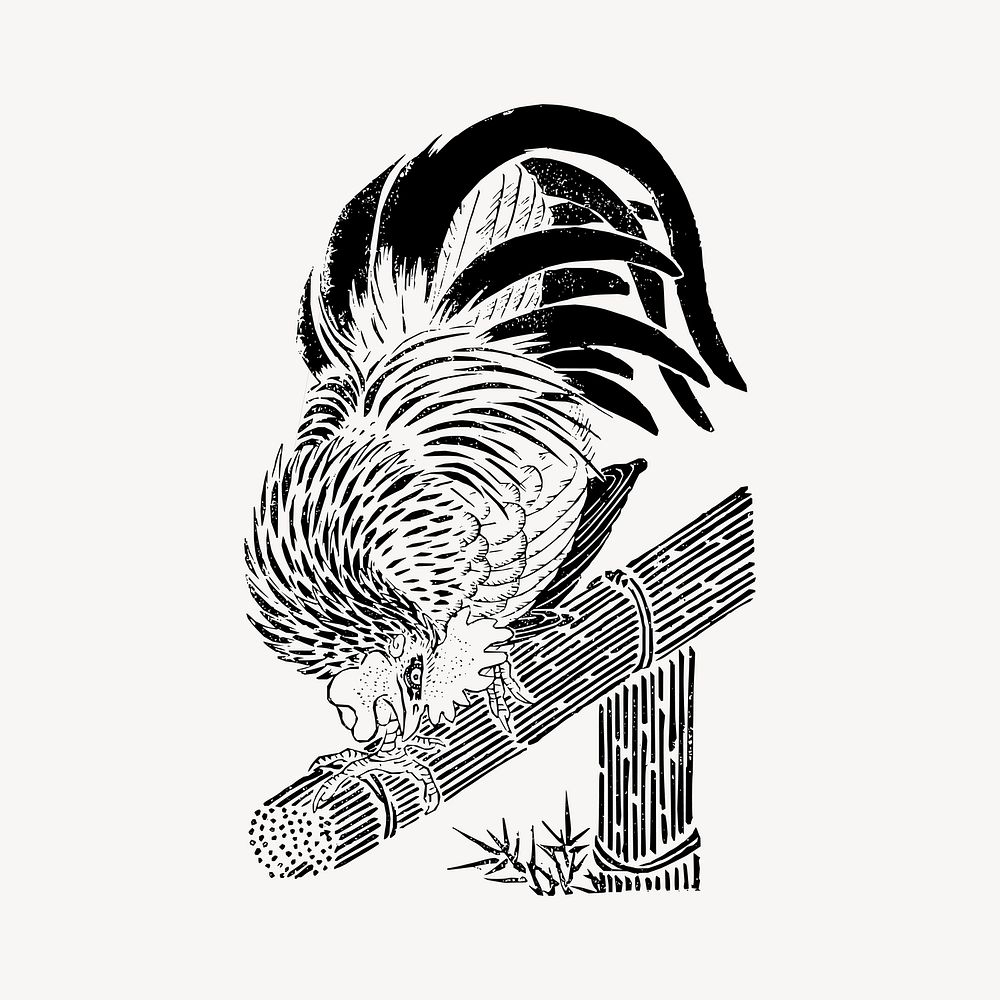 Chicken clipart, illustration vector. Free public domain CC0 image.