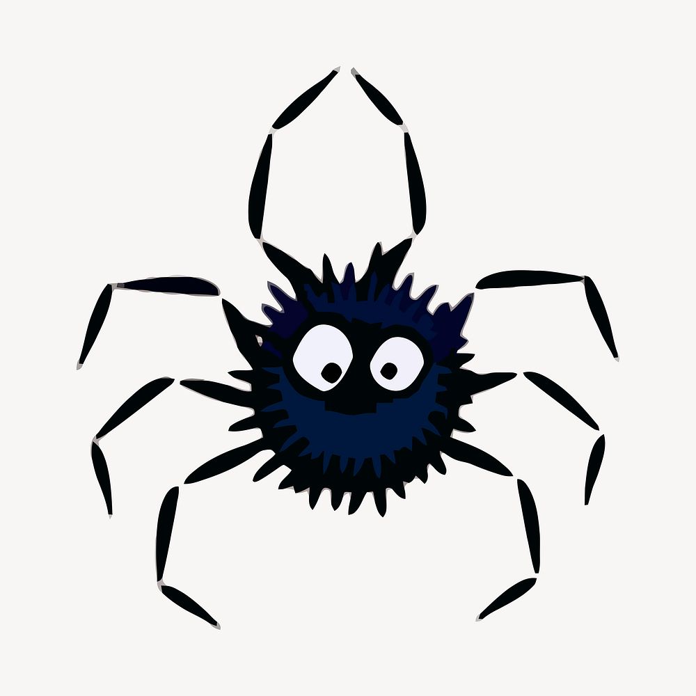 Spider illustration. Free public domain CC0 image.