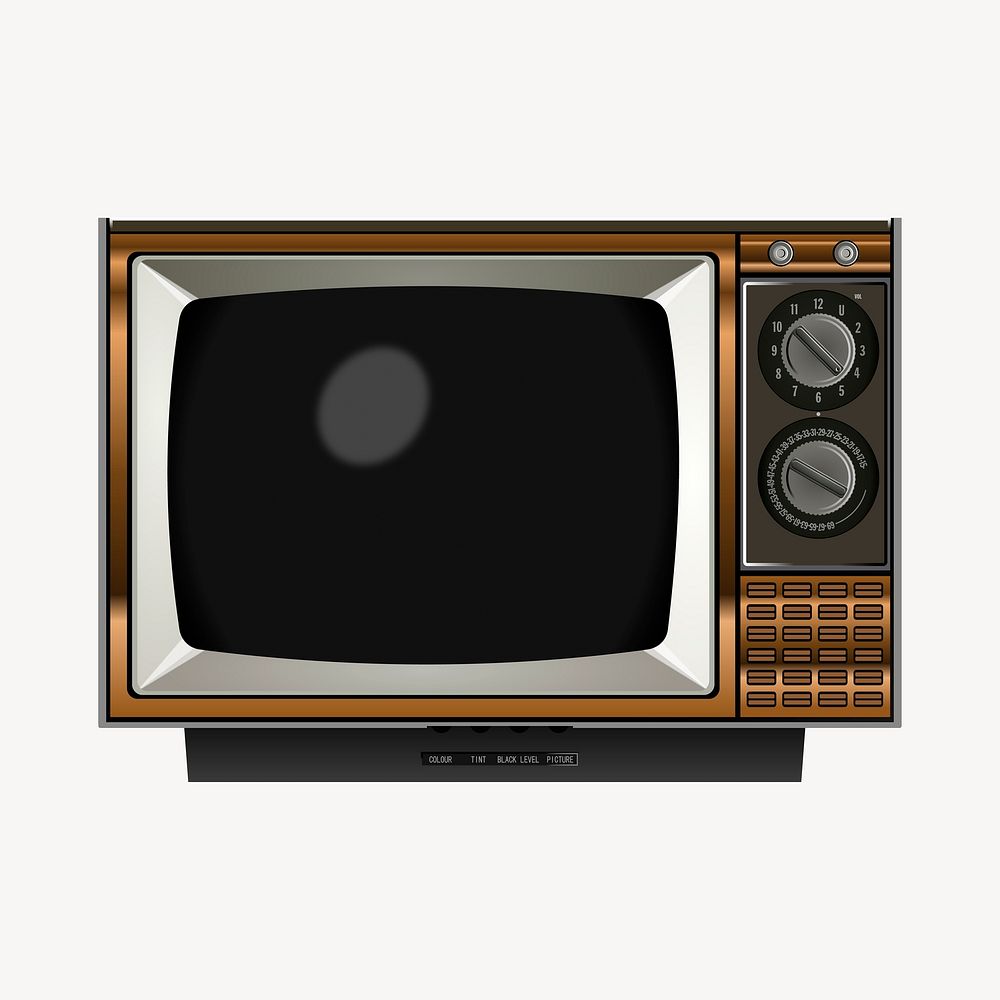 Television clipart vector. Free public domain CC0 image.