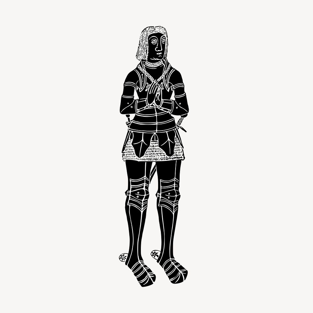 Medieval nobleman clipart, illustration. Free public domain CC0 image.