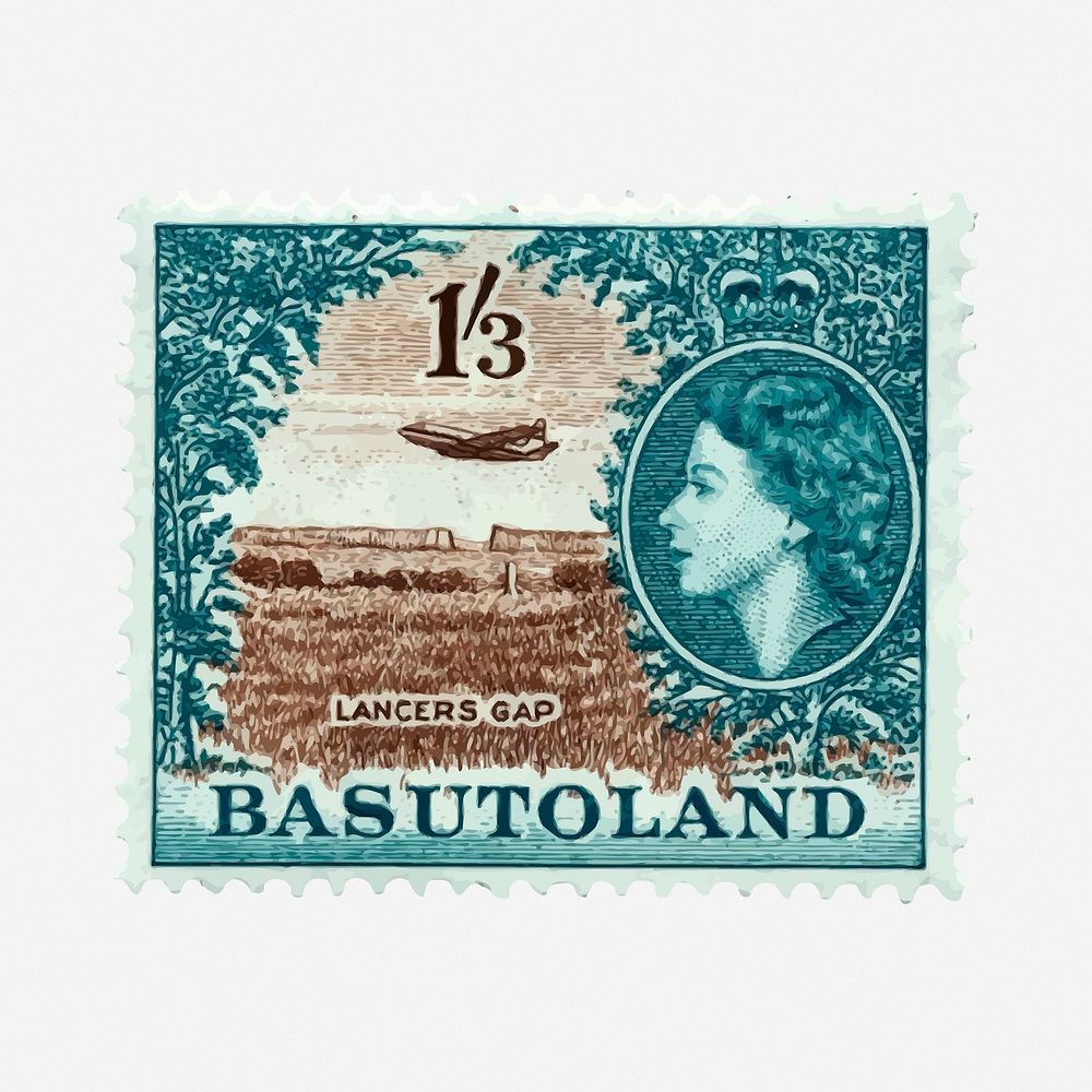 Vintage stamps clipart, illustration. Free public domain CC0 image.